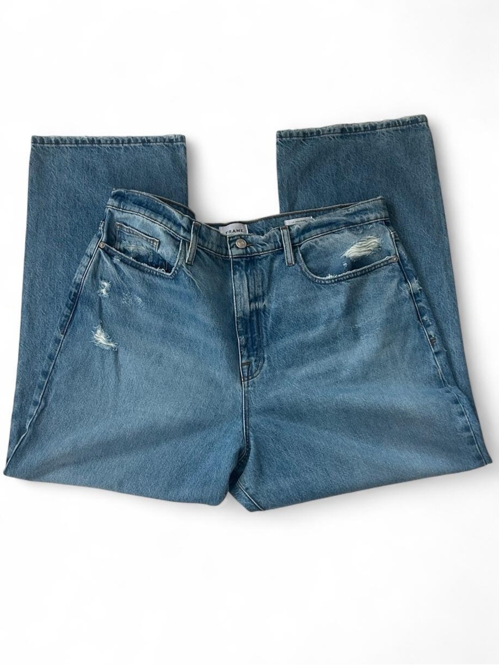 FRAME Denim NWOT Le Jane Ankle Straight Blue Jeans Size 34